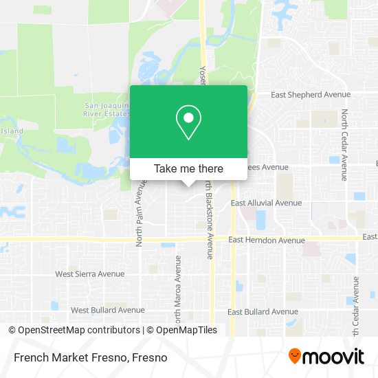 Mapa de French Market Fresno