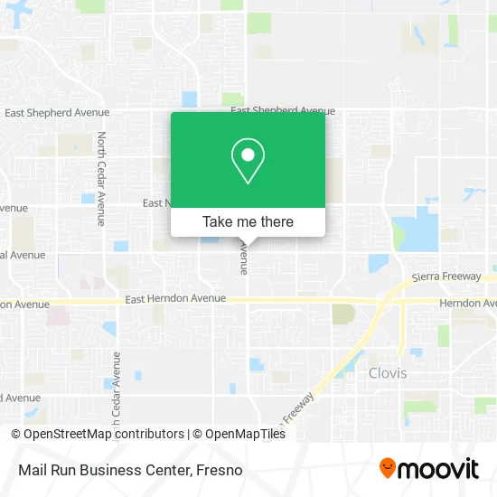 Mail Run Business Center map