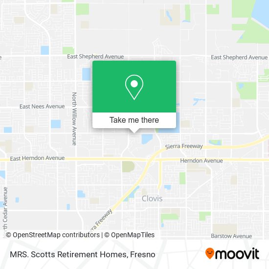 MRS. Scotts Retirement Homes map