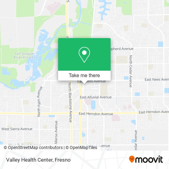 Valley Health Center map