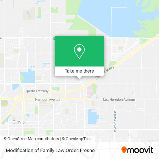 Modification of Family Law Order map
