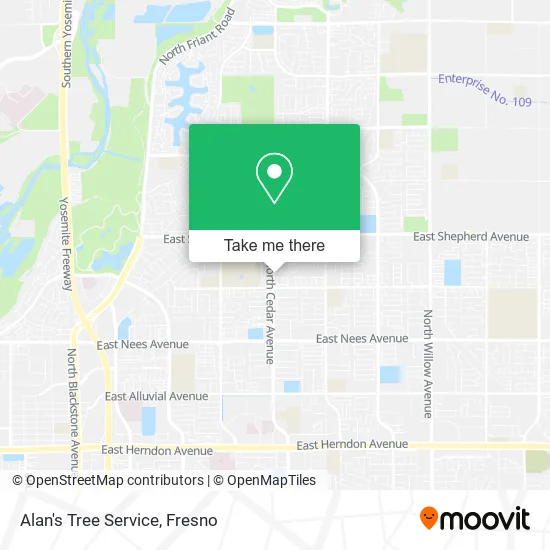 Mapa de Alan's Tree Service
