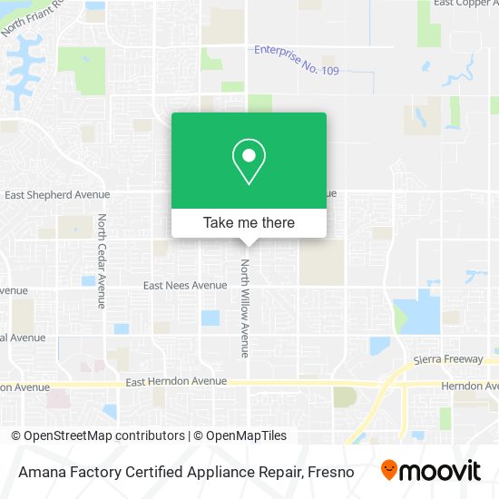 Mapa de Amana Factory Certified Appliance Repair