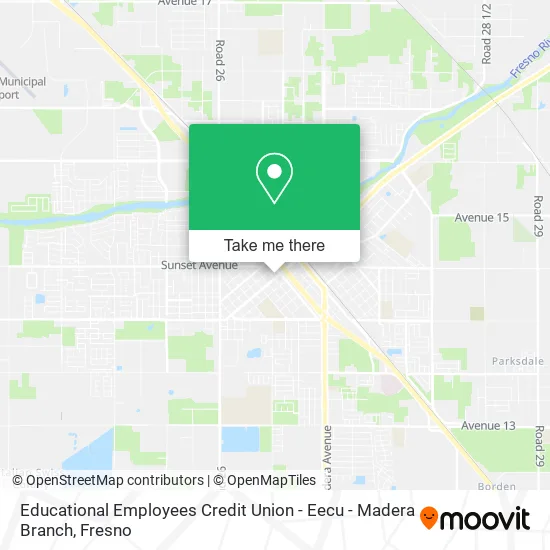 Educational Employees Credit Union - Eecu - Madera Branch map