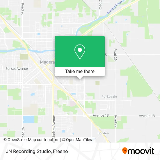 JN Recording Studio map