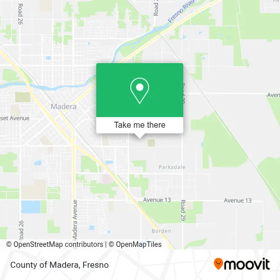 County of Madera map