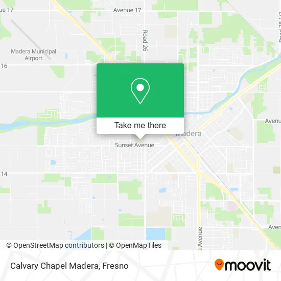 Calvary Chapel Madera map