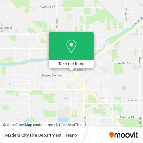 Mapa de Madera City Fire Department