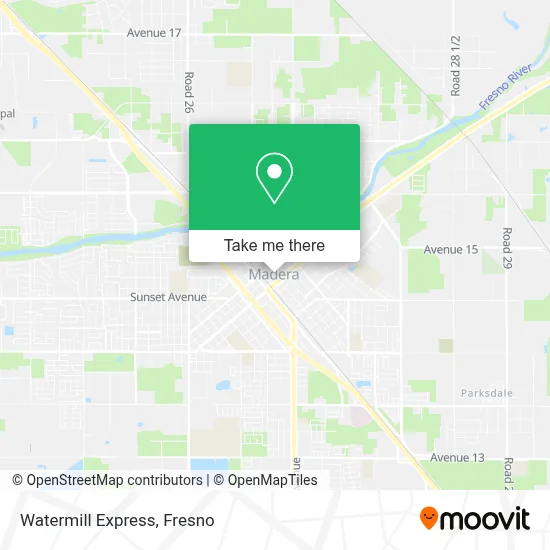 Watermill Express map