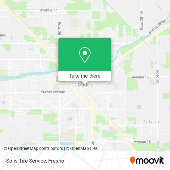 Solis Tire Service map