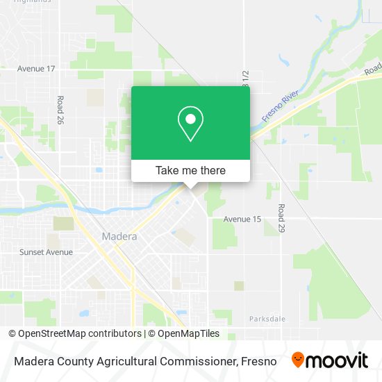 Madera County Agricultural Commissioner map