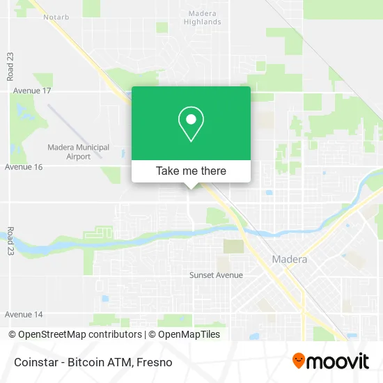 Mapa de Coinstar - Bitcoin ATM