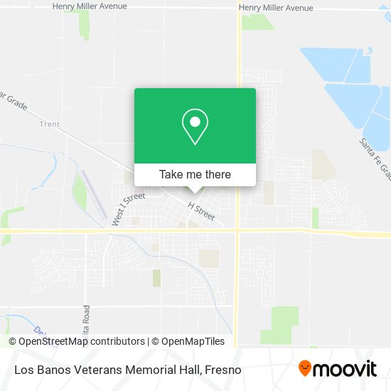 Los Banos Veterans Memorial Hall map
