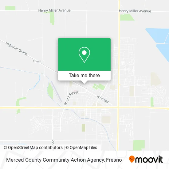 Merced County Community Action Agency map