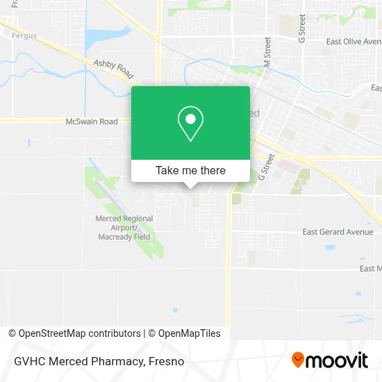 GVHC Merced Pharmacy map