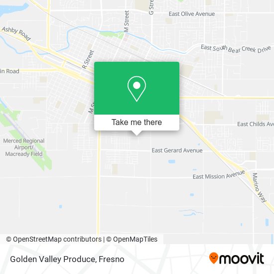 Mapa de Golden Valley Produce
