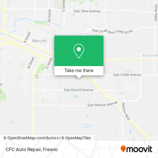 CFC Auto Repair map
