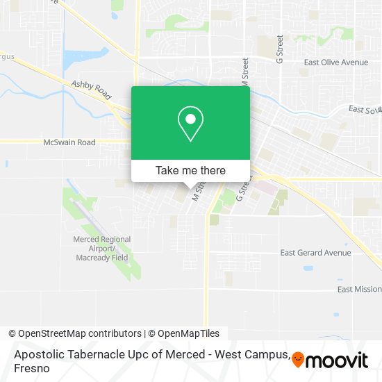 Apostolic Tabernacle Upc of Merced - West Campus map