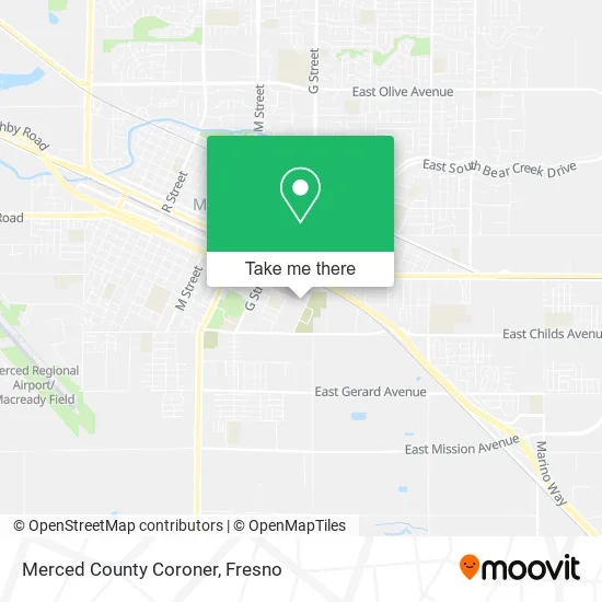 Merced County Coroner map
