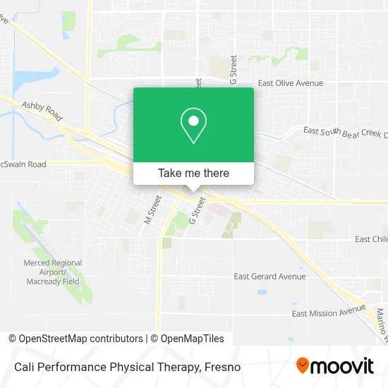 Cali Performance Physical Therapy map