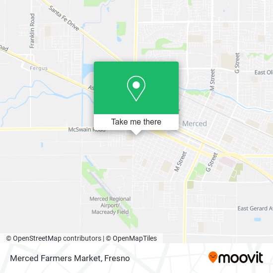 Merced Farmers Market map