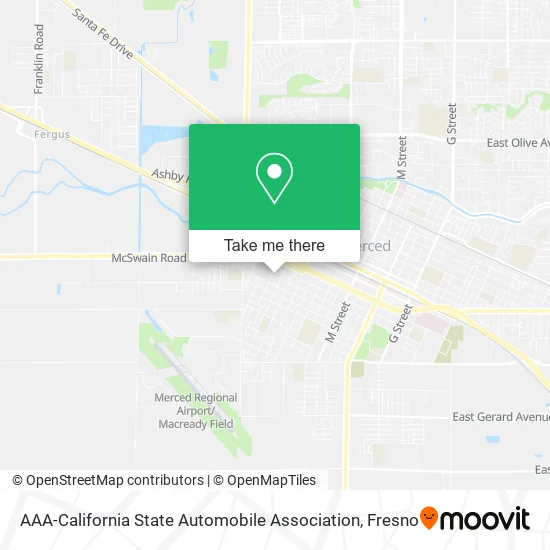AAA-California State Automobile Association map