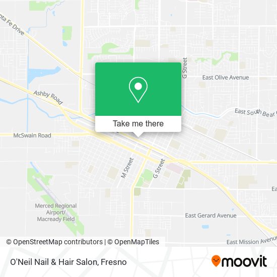 Mapa de O'Neil Nail & Hair Salon