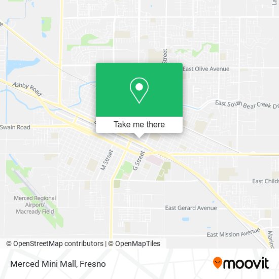 Merced Mini Mall map