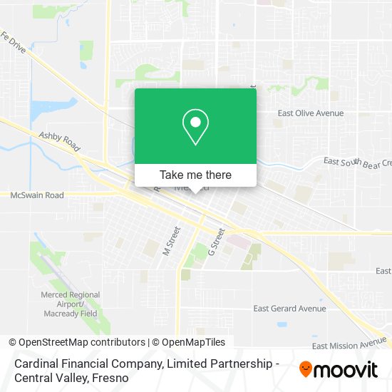 Mapa de Cardinal Financial Company, Limited Partnership - Central Valley