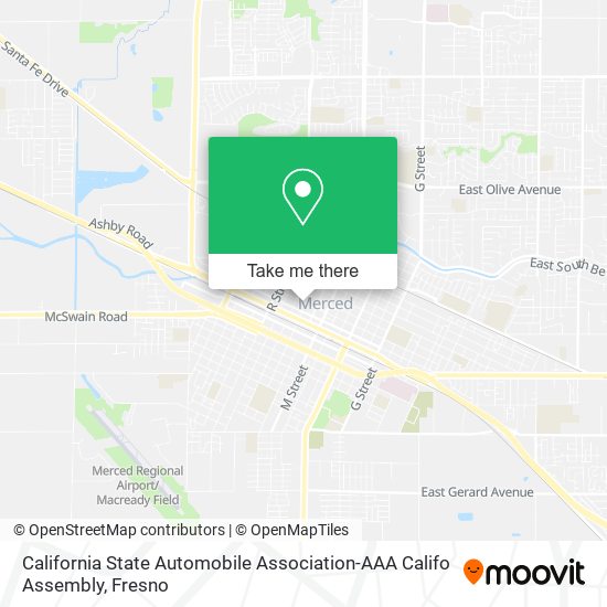 Mapa de California State Automobile Association-AAA Califo Assembly