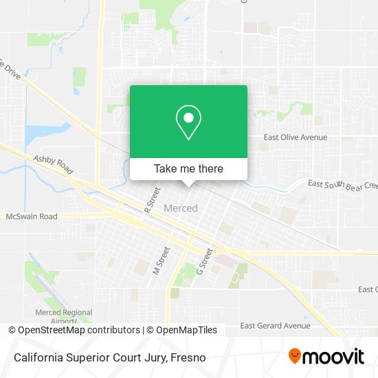 California Superior Court Jury map