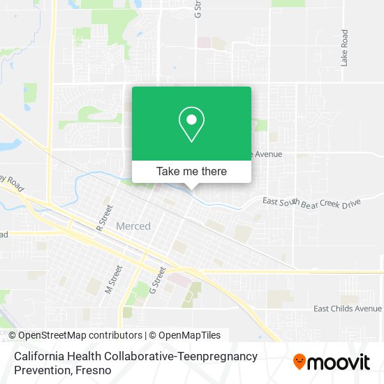 California Health Collaborative-Teenpregnancy Prevention map