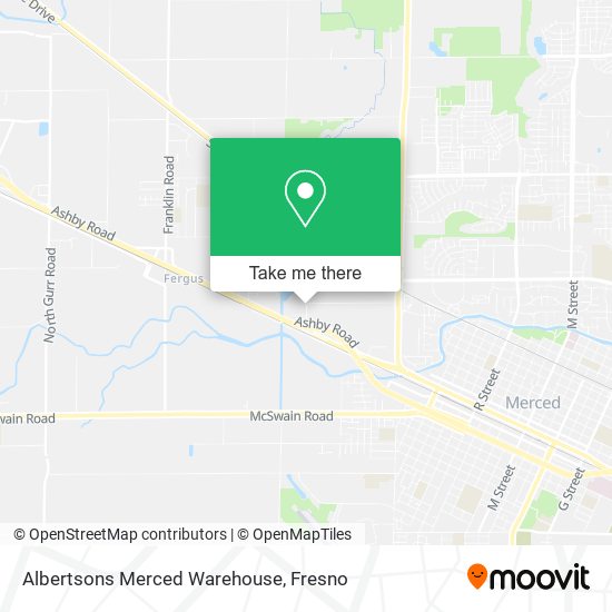 Albertsons Merced Warehouse map