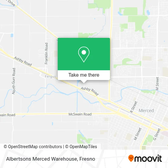 Albertsons Merced Warehouse map