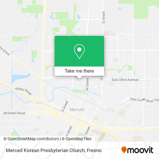 Merced Korean Presbyterian Church map