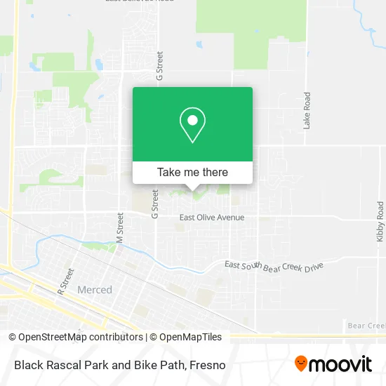 Black Rascal Park and Bike Path map