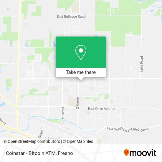 Mapa de Coinstar - Bitcoin ATM