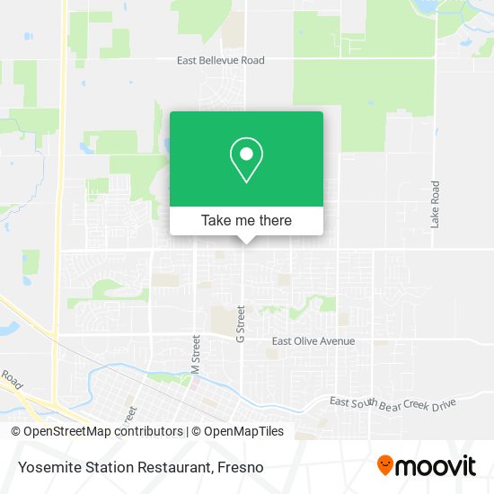 Yosemite Station Restaurant map