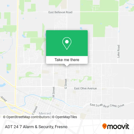 ADT 24 7 Alarm & Security map