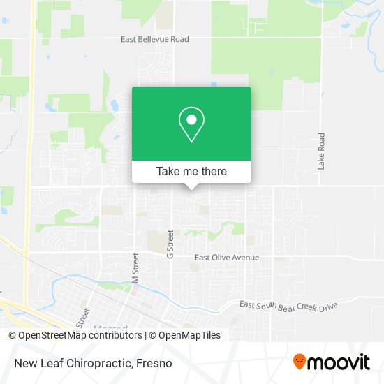 New Leaf Chiropractic map