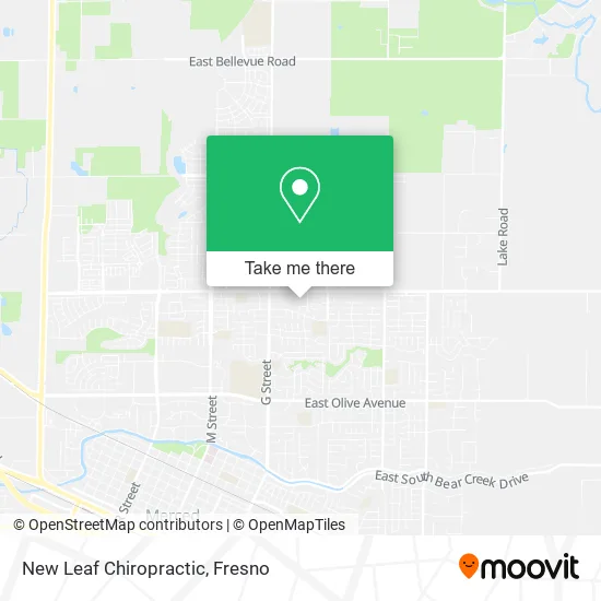 New Leaf Chiropractic map