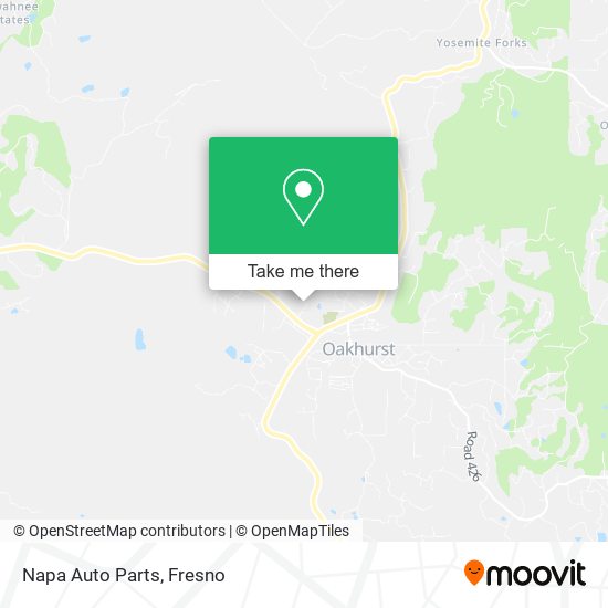 Mapa de Napa Auto Parts