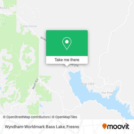 Wyndham-Worldmark Bass Lake map