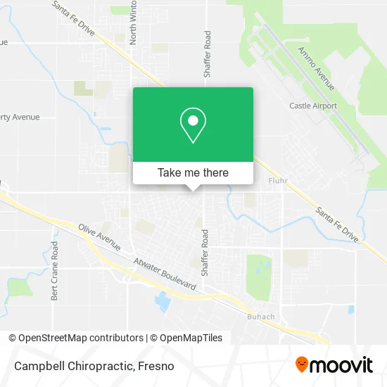 Campbell Chiropractic map