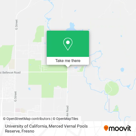 University of California, Merced Vernal Pools Reserve map
