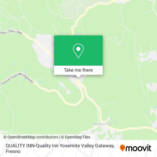 QUALITY INN-Quality Inn Yosemite Valley Gateway map