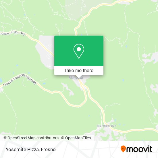 Mapa de Yosemite Pizza
