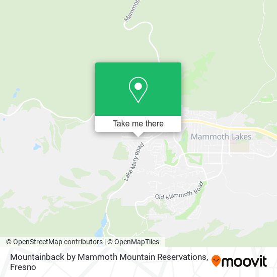 Mapa de Mountainback by Mammoth Mountain Reservations