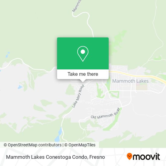 Mammoth Lakes Conestoga Condo map