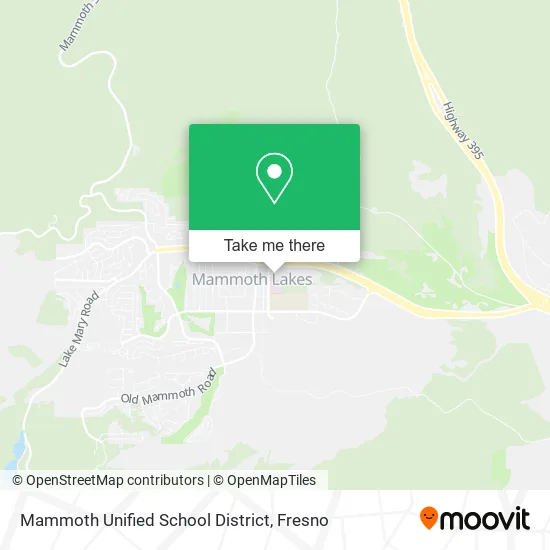 Mammoth Unified School District map